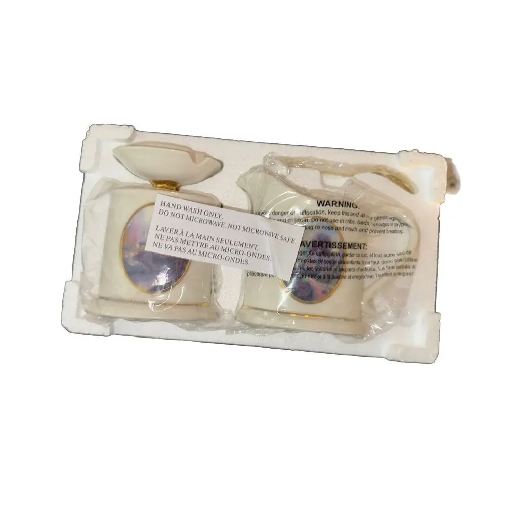 Thomas Kinkade Painter of Light Sugar & Creamer Porcelain Set New in Box